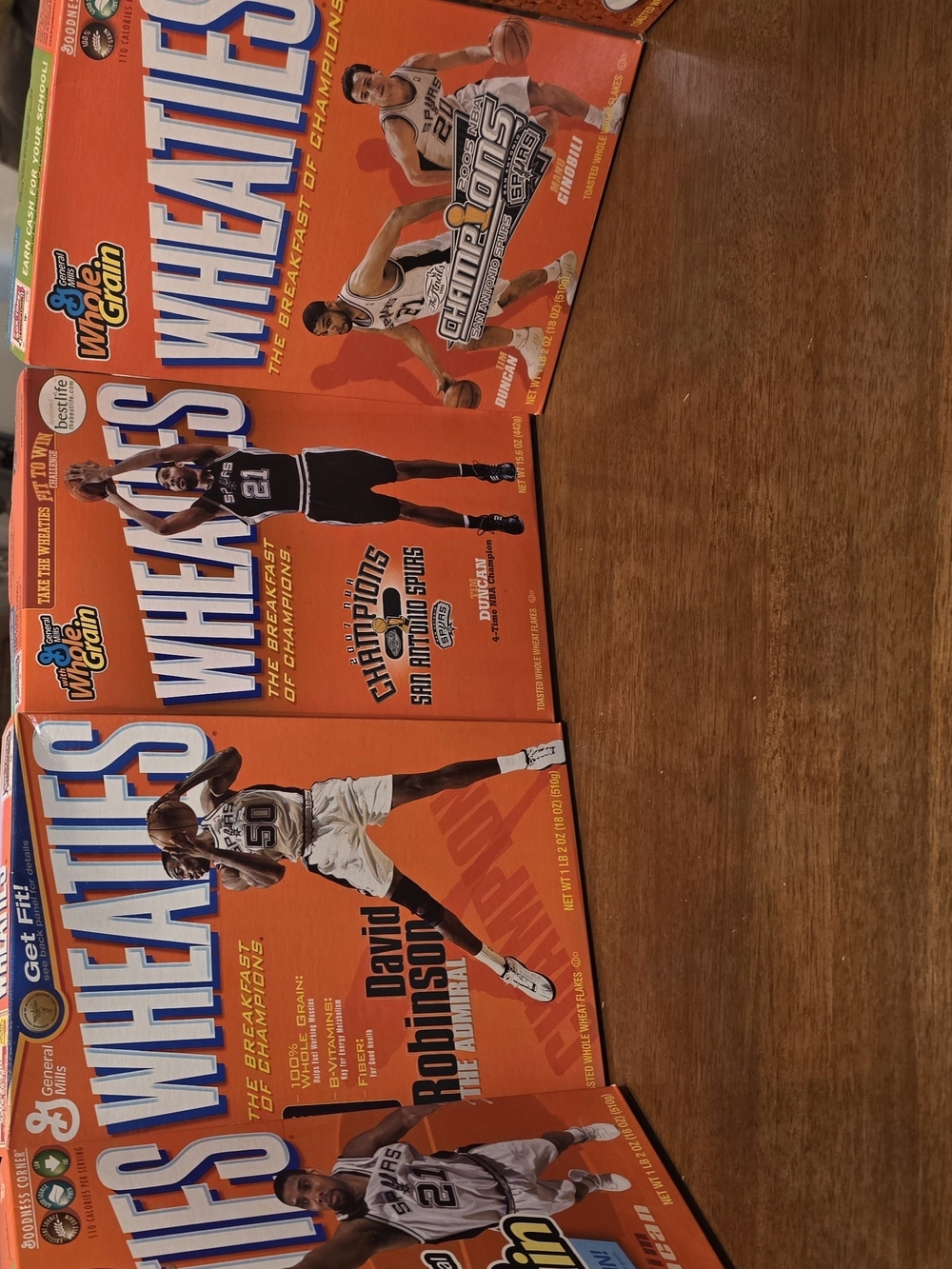 5-Collectible Cereal Box - Orange San Antonio Spurs Edition